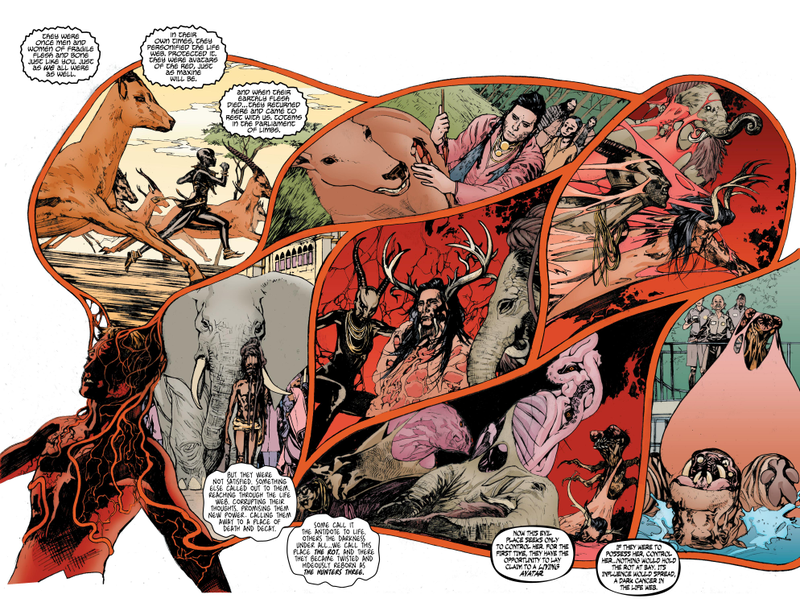 Illustration for article titled Read an exclusive, viscera-and-guts-filled preview of DC Comics' Animal Man!